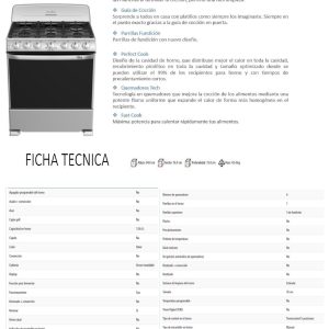 Estufa EM7654BFIS1 Ficha Tecnica