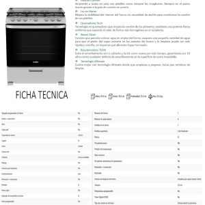 Estufa EMH7612JS0 Ficha Tecnica