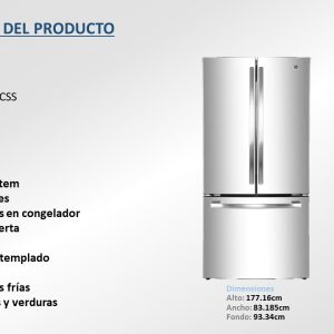 Refrigerador PNM25FSKCSS Ficha Tecnica