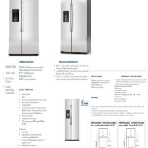 Refrigerador PNM26PGKCSS Ficha Tecnica