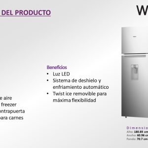 Refrigerador WT1433D Ficha Tecnica