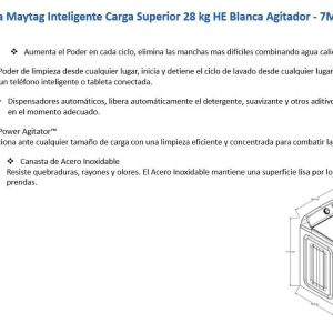 Lavadora 7MMVW7230LW Ficha Tecnica