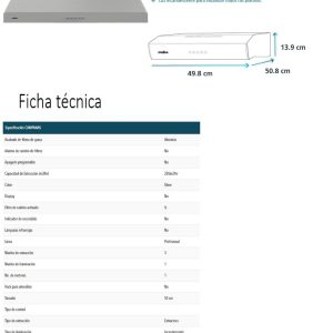 Campana CMPU501GX0 Ficha Tecnica