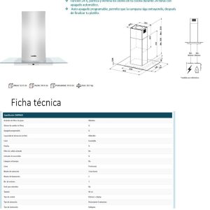 Campana IO9018CI4I Ficha Tecnica