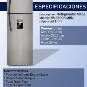 Refrigerador RMA300FJMRM Ficha Tecnica