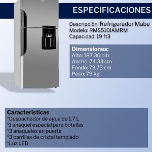 Refrigerador RMS510IAMRM Ficha Tecnica