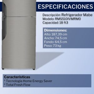 Refrigerador RMS510IVMRM0 Ficha Tecnica