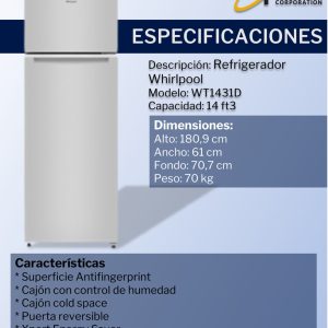 Refrigerador WT1431D Ficha Tecnica