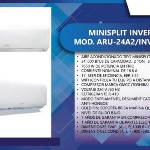 Minisplit ARU H24A2 INV SERIE L 2 TON SOLO FRIO Ficha Tecnica